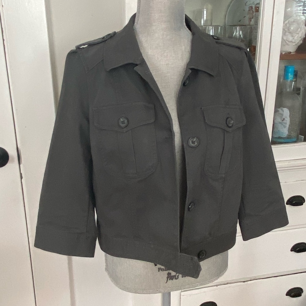 Loft Gray Military Jacket l Size Medium Jacket